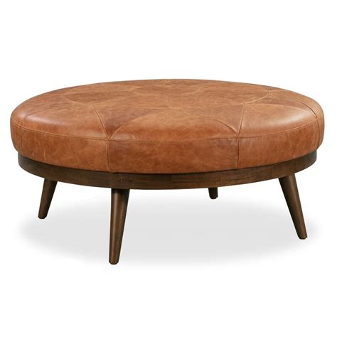 Upgrade Your Living Room with Rowland Leather Ottoman